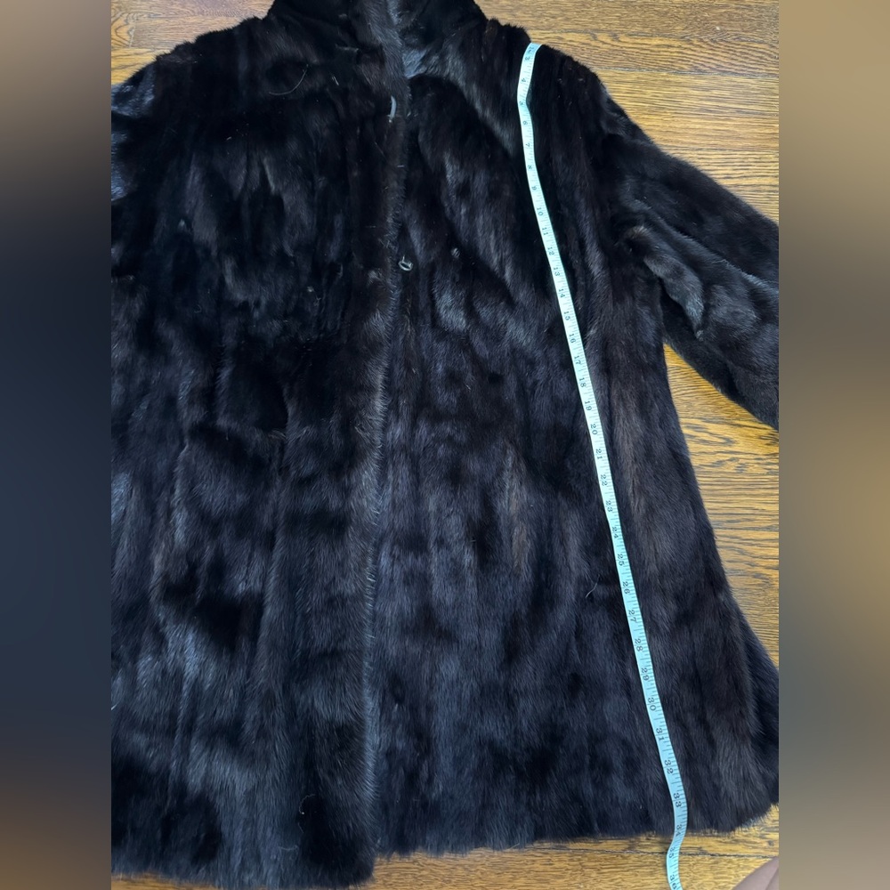 Luxurious Black Mink Fur Coat jacket Furs by Aritz - Picture 10 of 17